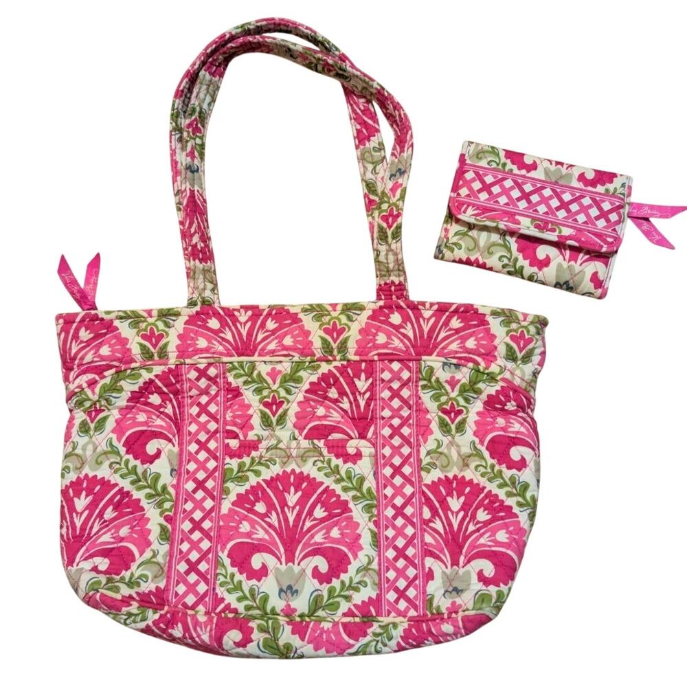 RETIRED 2-PC Vera Bradley "Julep Tulip" Mandy Shoulder Bag Set